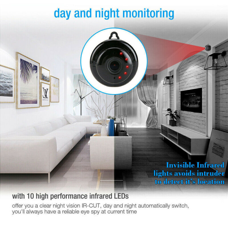 360-Degree WiFi Security Camera with Night Vision