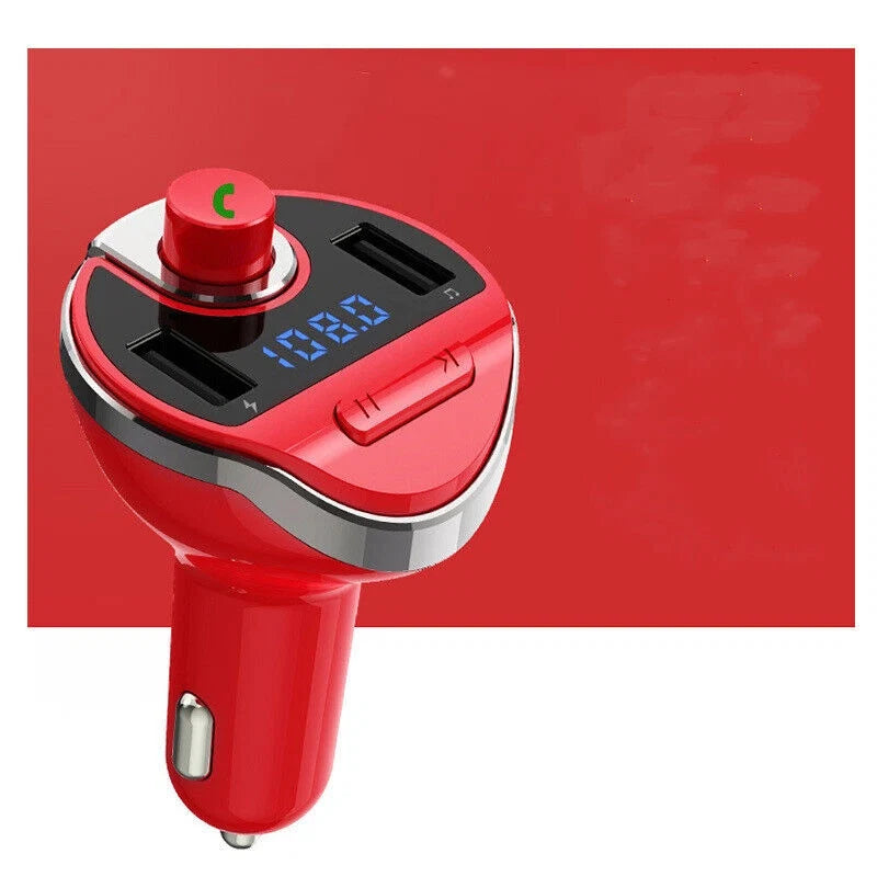 Car Bluetooth T20 Hands-Free FM Transmitter MP3 Player Phone Charger