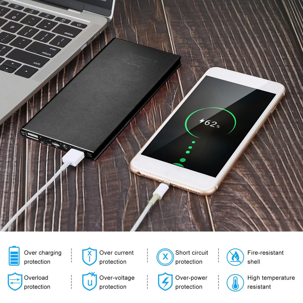 20,000Mah Slim Dual-Port Power Bank