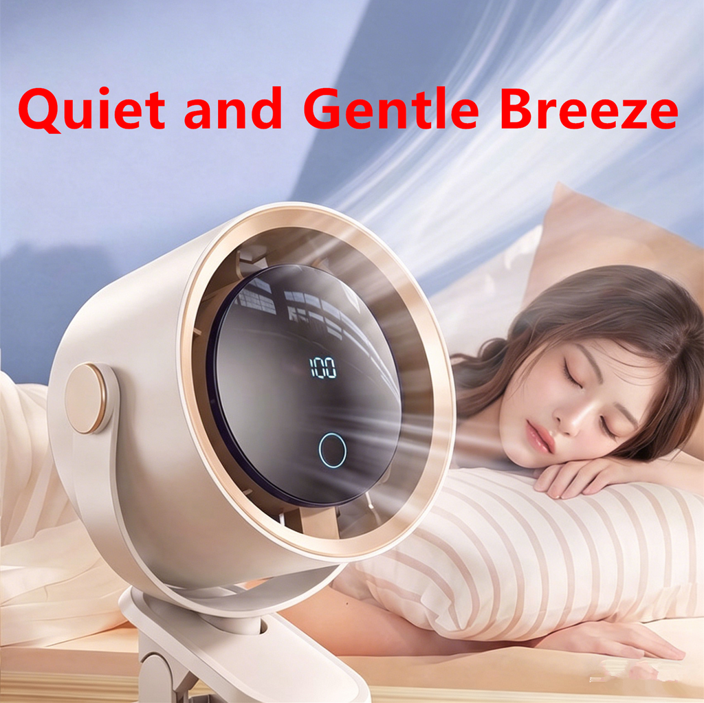 4-in-1 Clip-On Rechargeable Fan