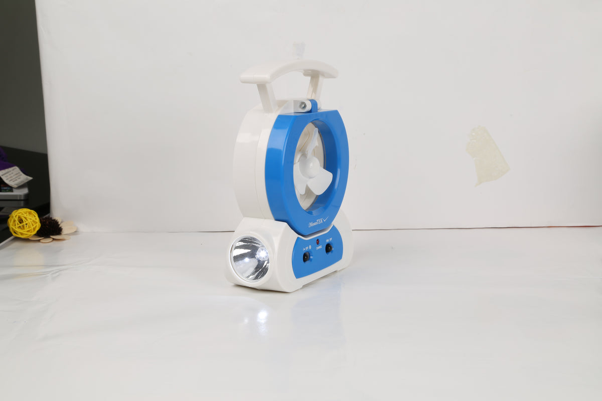 Multifunctional Rechargeable Desk Fan with LED Lamp