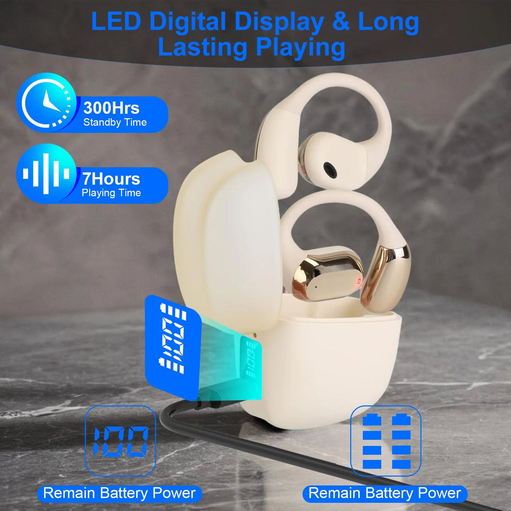 Open-Ear Earbuds with Display Case