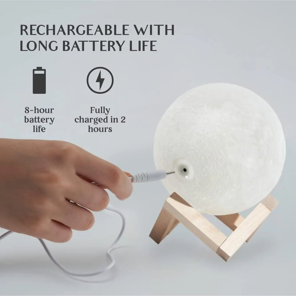 16-Color Lamp with Stand and Remote, Moon Lamp, LED Night Light with Dock, Creative Moon Light Uniq