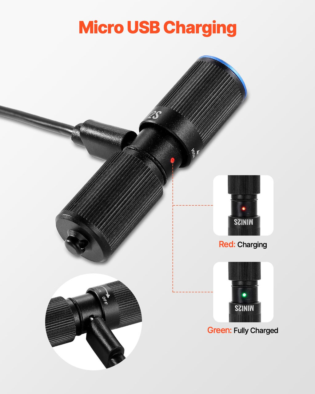 Rechargeable Keychain Flashlight