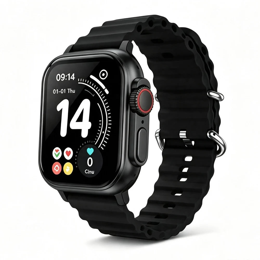 Ten-In-One Smart Watch Set with Wireless Earbuds, Multiple Watch Bands, Magnetic Charger & Protective Case, All-In-One Fitness Smartwatch Gift Box for Men Women