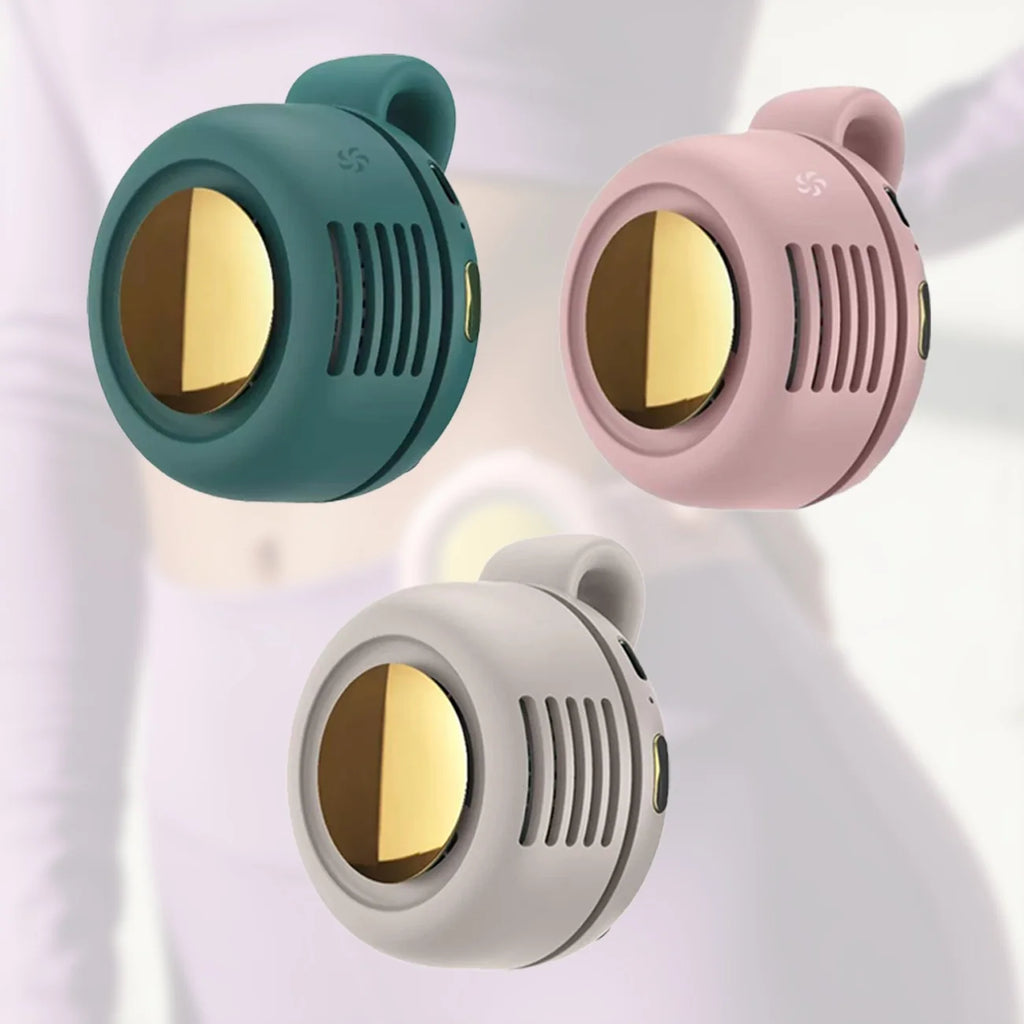 800Mah Mini Portable Silent Bladeless Fan Small Clip on Shirt Waist Adjustable Rotatable Camping Fan 3 Speed Type-C