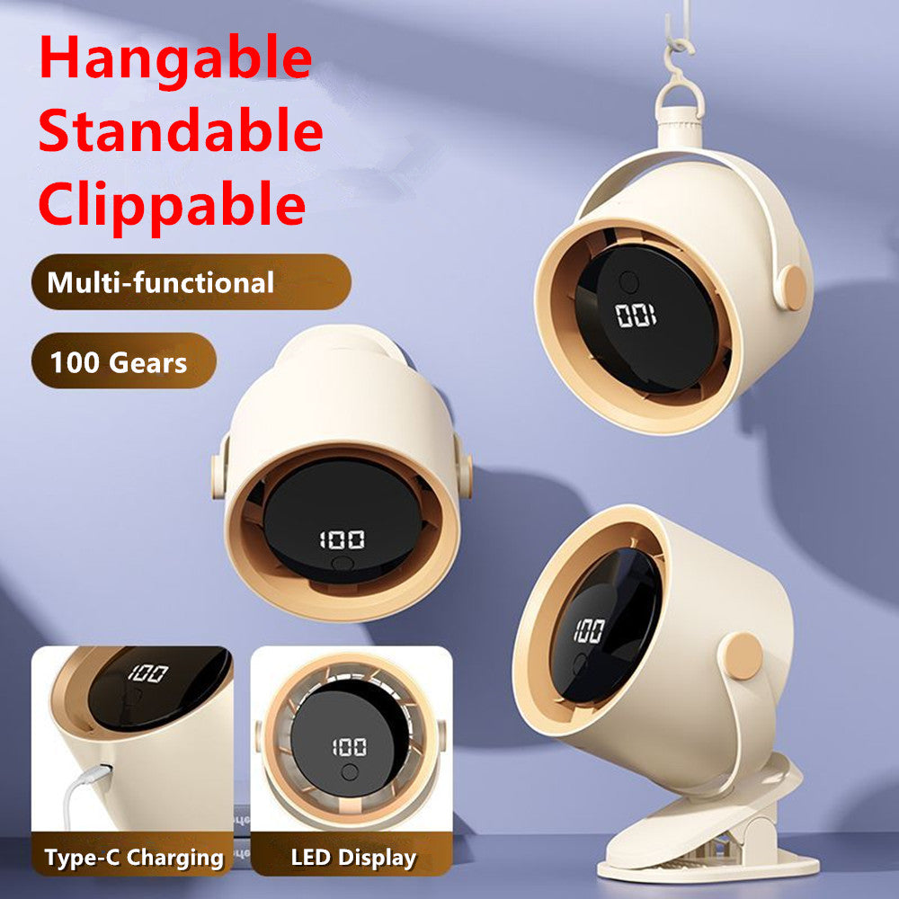 4-in-1 Clip-On Rechargeable Fan