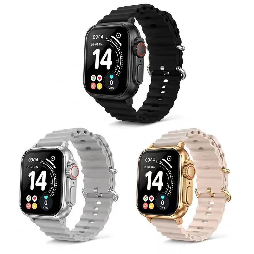 Ten-In-One Smart Watch Set with Wireless Earbuds, Multiple Watch Bands, Magnetic Charger & Protective Case, All-In-One Fitness Smartwatch Gift Box for Men Women