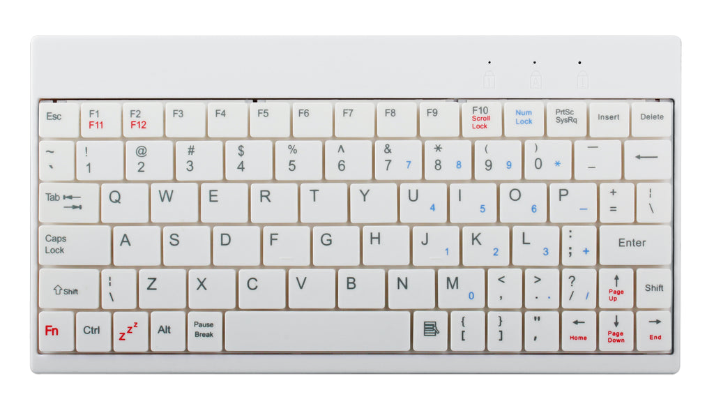 80-key wired keyboard with tablet stand