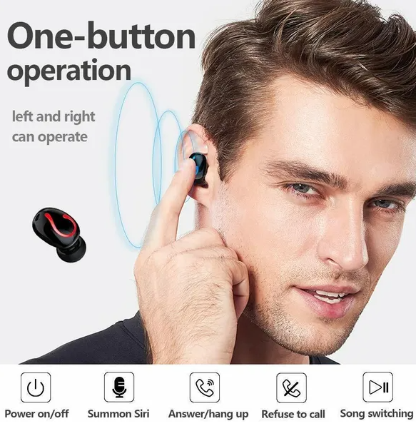 Mini Wireless Earbuds, IPX7 Waterproof