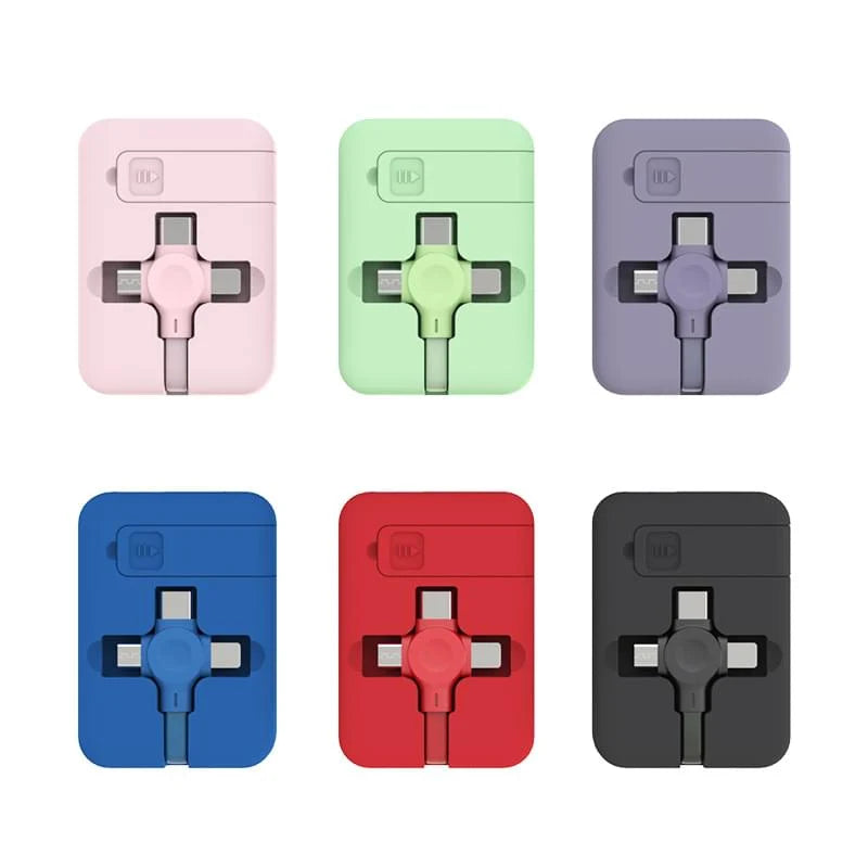 4-In-1 Retractable Charging Cable
