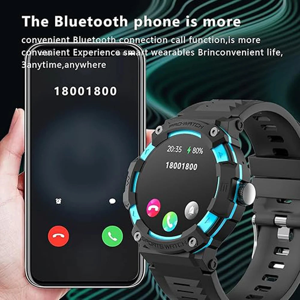 Smartwatch with GPS 1.39 Inch TFT Screen IOS Android Bluetooth 5.3,Sports Smartwatch with LED